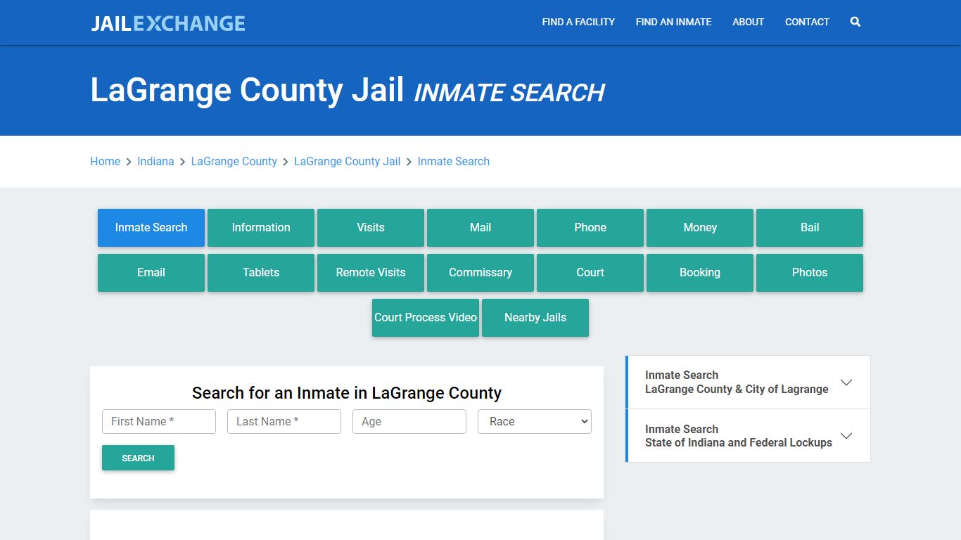 LaGrange County Jail, IN Inmate Search: Roster & Mugshots